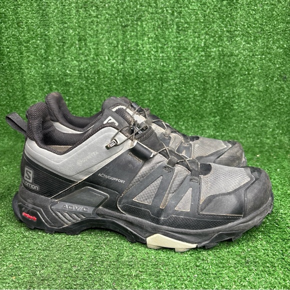 Salomon Other - Salomon X Ultra 4 GTX Shoes Mens Size 10 Black Gray Gore-Tex Hiking Trail 413851